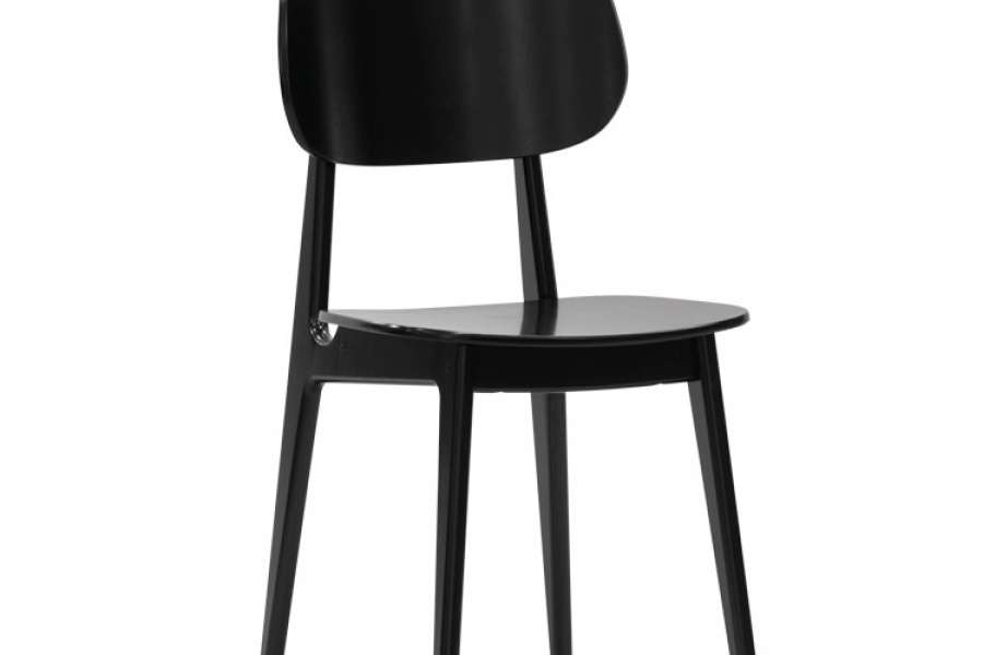 Židle BUNNY - buk - černý lak